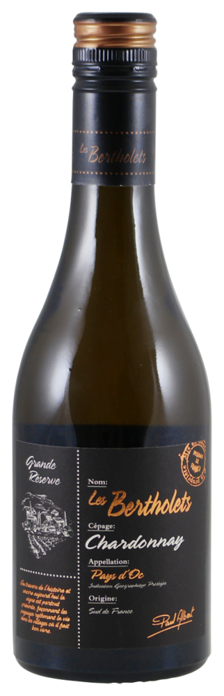 Les Bertholets Chardonnay Grande Reserve botertje dikke wijn