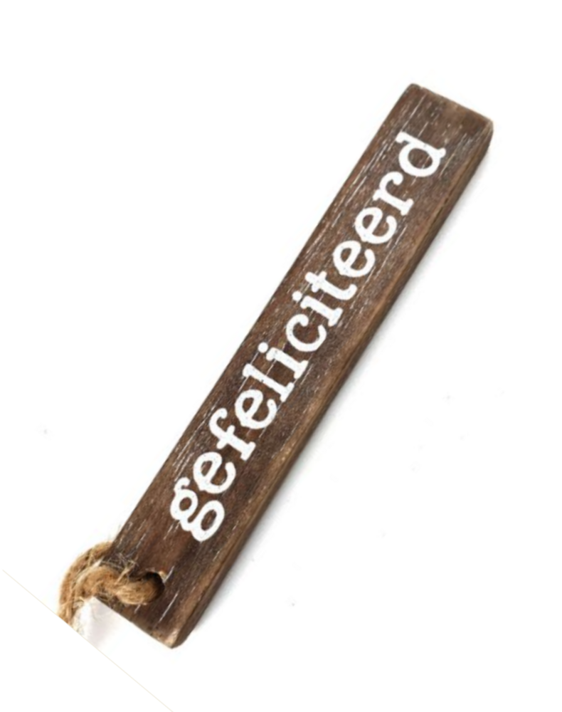 Houten Latje gefeliciteerd