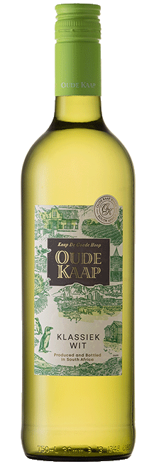 Oude Kaap Klassiek Wit wijn en glas