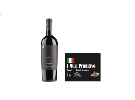 I Muri Primitivo Vignetti del Salento Puglia I Like Wine ilikewine.nu wallofwine.nl