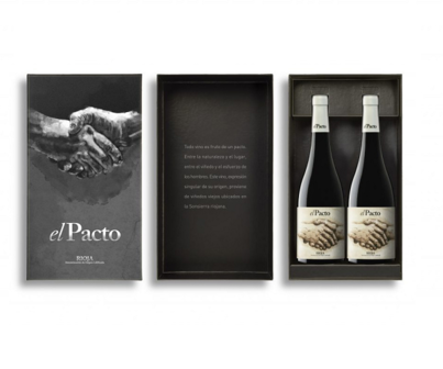 El Pacto giftbox 2 flessen rioja shake hands handen schudden I Like Wine ILikeWine.nu 