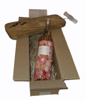 Le Ros&eacute; par Paul Mas met i like wine tapasplank wijnkado wijngeschenk