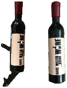 Wijnfles wijnopener kurkentrekker Save Water drink wine