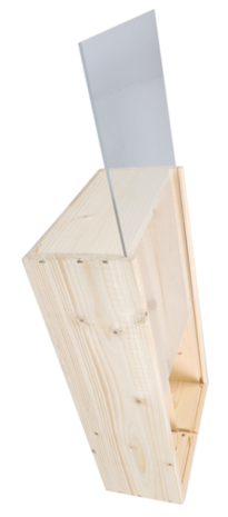 wijnkist 2 fles schuifdeksel plexiglas