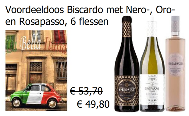 Voordeeldoos Biscardo wijnen