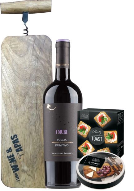 Tapaspakket I Muri Tapasplank I like wine toast en kaas