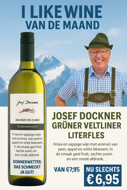 Joseph Dockner Gruner Veltliner Niederosterreich 1 LTR wijn van de maand