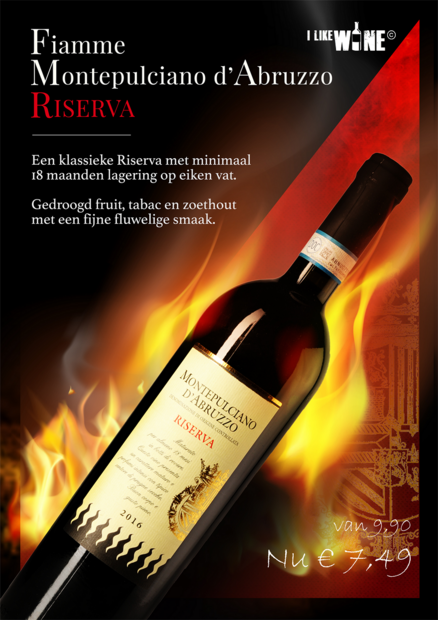 Fiamme Montepulciano Abruzzo Riserva wijn van de maand