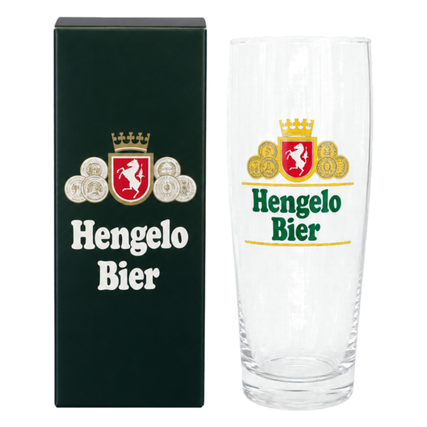 Hengelo Bierglas in doosje