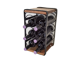 Small wooden/metall Wine Cabinet for 6 bottles